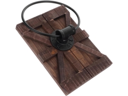 Suporte De Toalha Parede Com Argola Ferro, Design Vintage Para