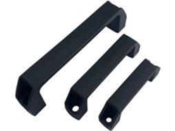Conjunto De 2 Puxadores Nylon Espesso Para Portas Armários, Puxadores Industriais De Plástico Preto, Puxadores Para