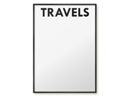 Magnetic Board Travels For The Living Room Espelharte (70x100 Cm)
