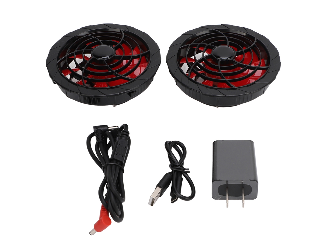Ventilador Motor Sem Escovas 9 Lâminas para Colete de Resfriamento 100 240v