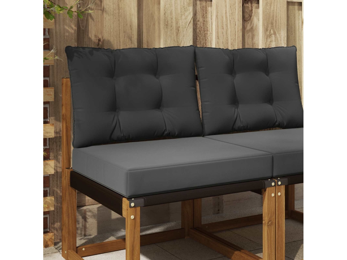 Vidaxl Almofada Para Sofá Externo Poliéster Antracite 60 X 50,5 Cm
