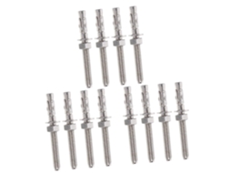 Conjunto de 3 Parafusos de Extensão em Aço Inoxidável para Fixação de Janelas, Móveis e Corrimãos (4 SFUSHOS
