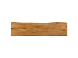 Vidaxl Tampo De Mesa C/ Borda Viva 160x40x3,8 Cm Mangueira Maciça