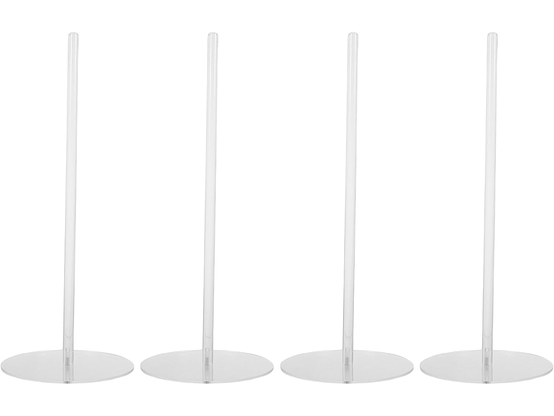Toddmomy 4-Suportes Acrílicos para Fita Adesiva Washi Organizador Embrulho Presentes Porta Carretel 38cm Com