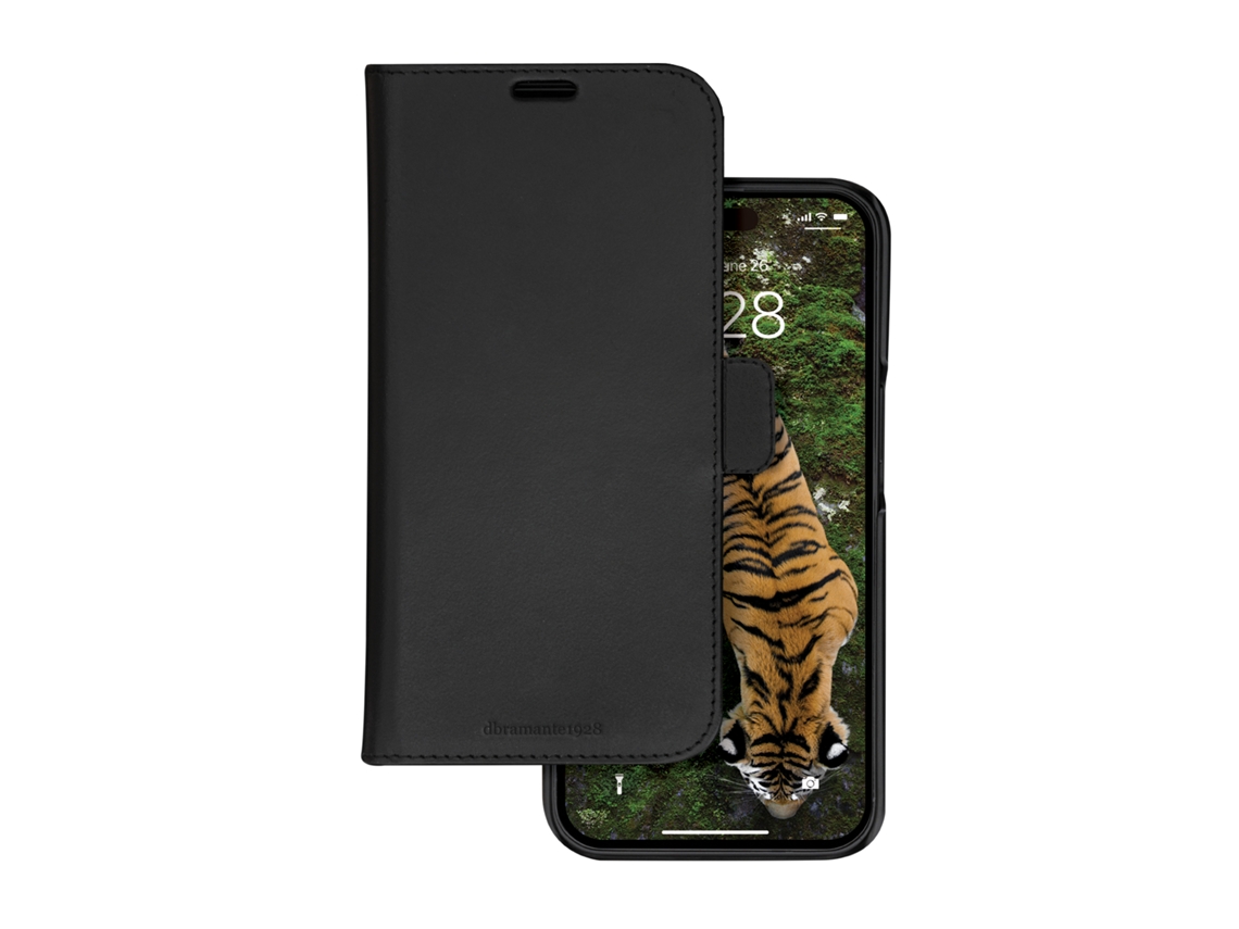 Capa Fólio para iPhone 15 Plus DBRAMANTE1928 Preto