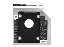 Sata3.0 Hdd Caddy 9,5mm Enclosure De Disco Rígido Secundário Universal De Alumínio