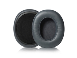 Set 2 Almofadas Zruxe Para Auscultadores Skullcandy Crusher Anc/evo/3.0/2.0/360/hesh 3/venue (gris Escuro, Pele Ecológica)