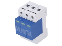 Disjuntor de proteção contra sobrecarga fotovoltaica (SPD DC1000V 40KA 3P Azul e Branco)