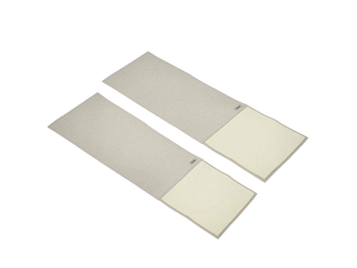 Tapete Arranhador para Gatos 2 Peças, Sisal Bege Cinza 130x45x0,3cm S/MARCA
