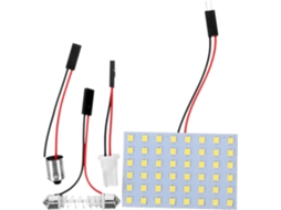 Painel De Luz Led Prático Para Carro, Branco, 48 Chips De Led, Luz De Teto