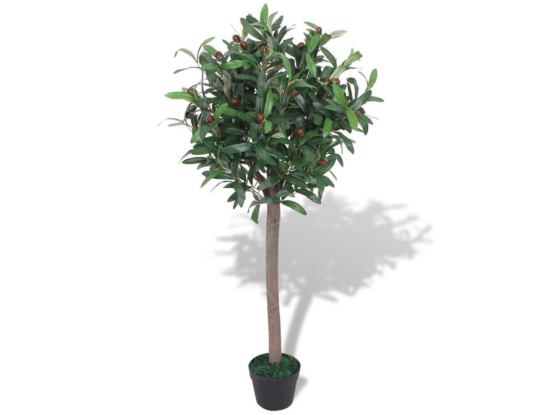 Vidaxl Planta Loureiro Artificial Com Vaso 120 Cm Verde