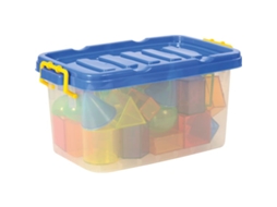 Conjunto De Brinquedos Eduplay Com Formas Geométricas Transparentes 36 Peças