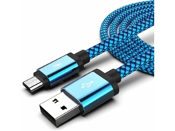 Cabo De Carregamento Micro Usb Trançado Em Nylon Alta Qualidade Zrl,