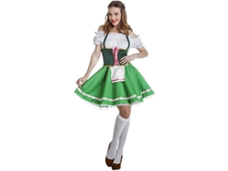 Fato de Mulher DISFRAZZES Tirolesa Verde (Tam: XL)