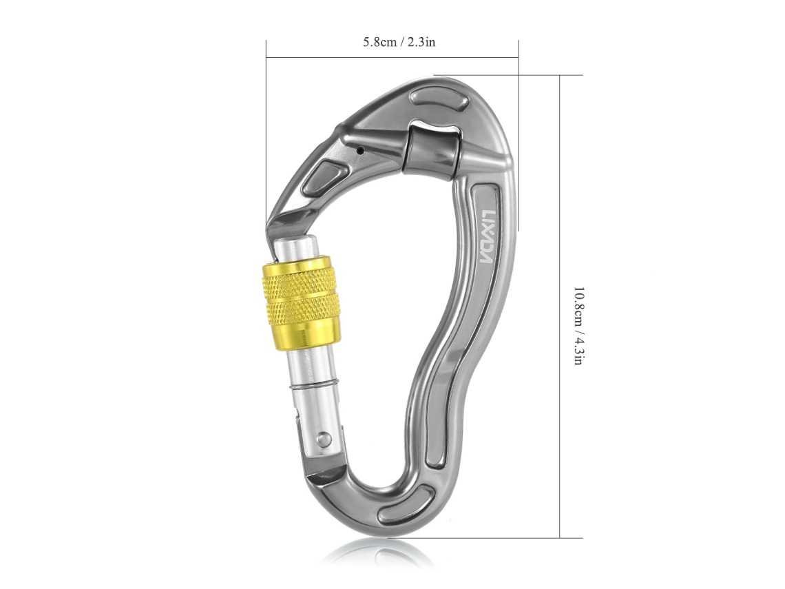 Carabina D 25kn Alumínio Aeronáutica Camping Escalada
