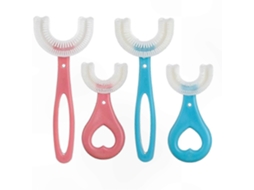 Kit Com 6 Escovas De Dente Infantis Em Formato De U, Para Treinamento E Limpeza Completa Da Boca, Para Crianças De 2 A 12 Anos.