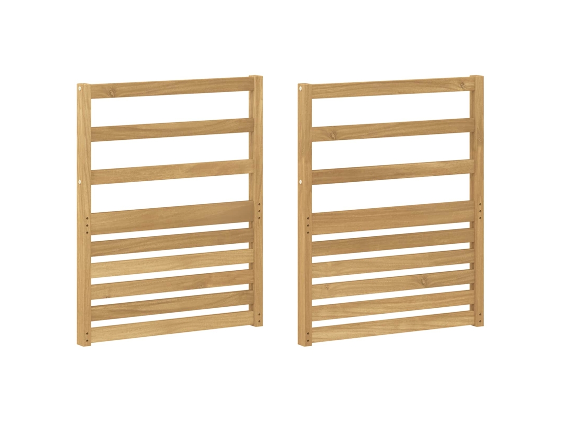 Vidaxl Módulo De Braços 2 Pcs Branco 59 X 4 X 73 Cm