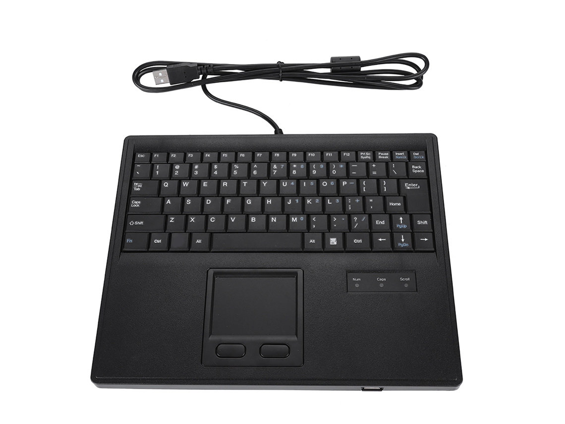 Teclado com Fio com Touchpad 84 Teclas Design Pé de Tesoura Cabo 1,5m Compatível com Windows Mac Linux | S/MARCA