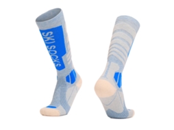 S/MARCA Meias Altas de Lã Merino para Ski Feminino Térmicas