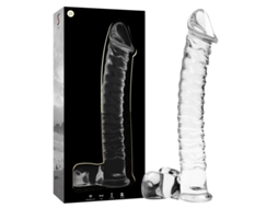 Série Nebula Da Ibiza - Modelo 23 Dildo De Vidro Borossilicato Rosa 21,5 Cm -o- 4 Cm -