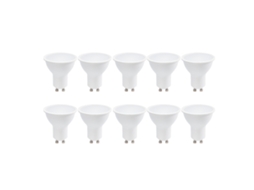 Pack Com 10 Lâmpadas Led Gu10 7w 770lm 4000k Branco Neutro Smd2835 120º Sem Cintilação 220v Alpinaluz (no Flicker)