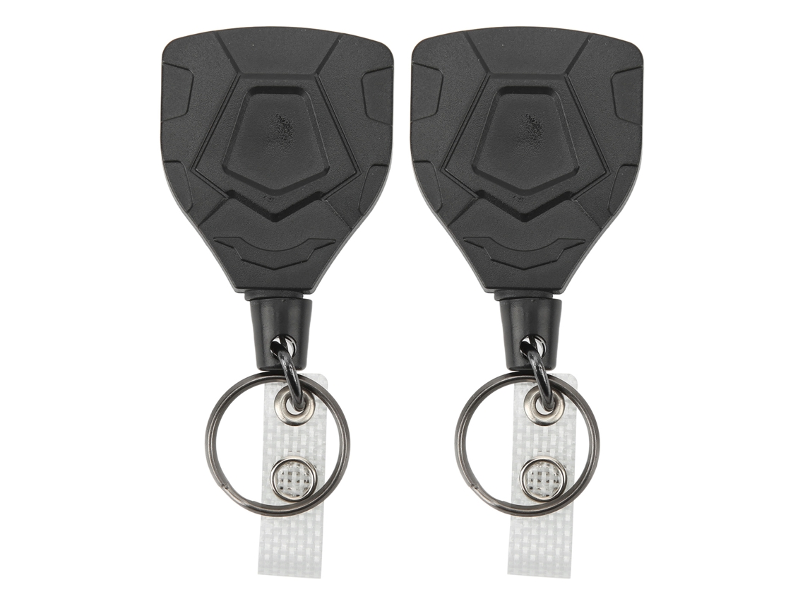 Mali 2pcs Porta chaves de Corda com Alta Elasticidade Aço Inoxidável Resistente Ao Desgaste Retrátil para Exterior