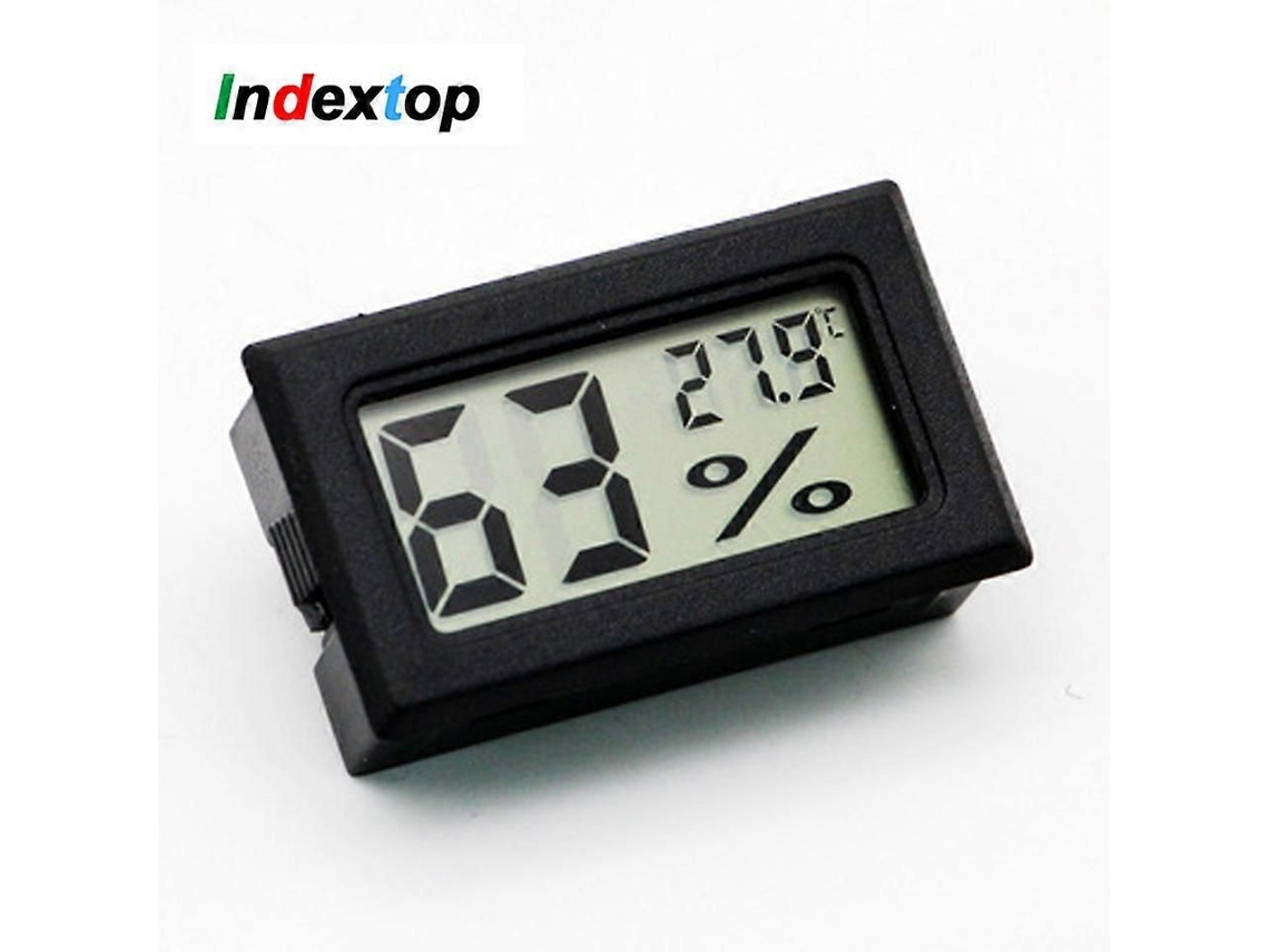 Mini Termômetro E Higrômetro Digital Lcd Para Ambientes Internos, Prático E Com Sensor De Temperatura E Umidade.