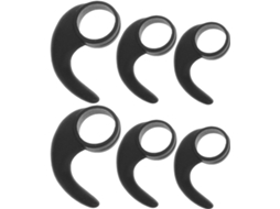 Vaguelly Crochet De Clip Antidérapant 6 Peças Em Silicone Para Écouteurs - Forme Crochet - Convient Pour
