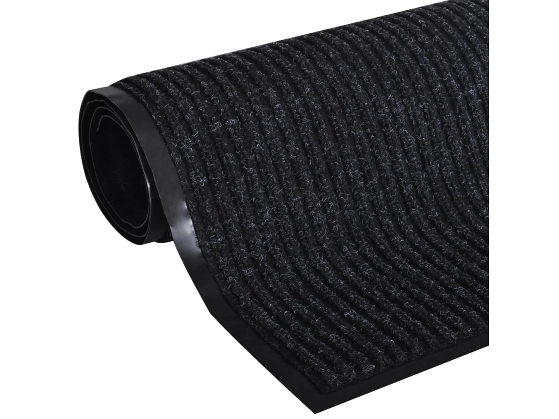 Maison Exclusive - Tapete De Porta Preto 120 X 180 Cm Pvc