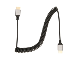 Cabo Hd de Alta Velocidade 4k 60hz Macho a Macho com Conector Enrolado | S/MARCA