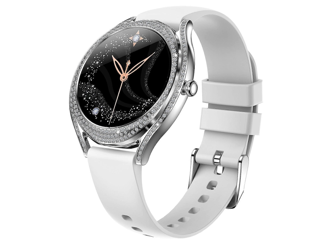Relógio inteligente V66 de 1,28 polegadas com Bluetooth 5.0 e pulseira de silicone VONKELIOS