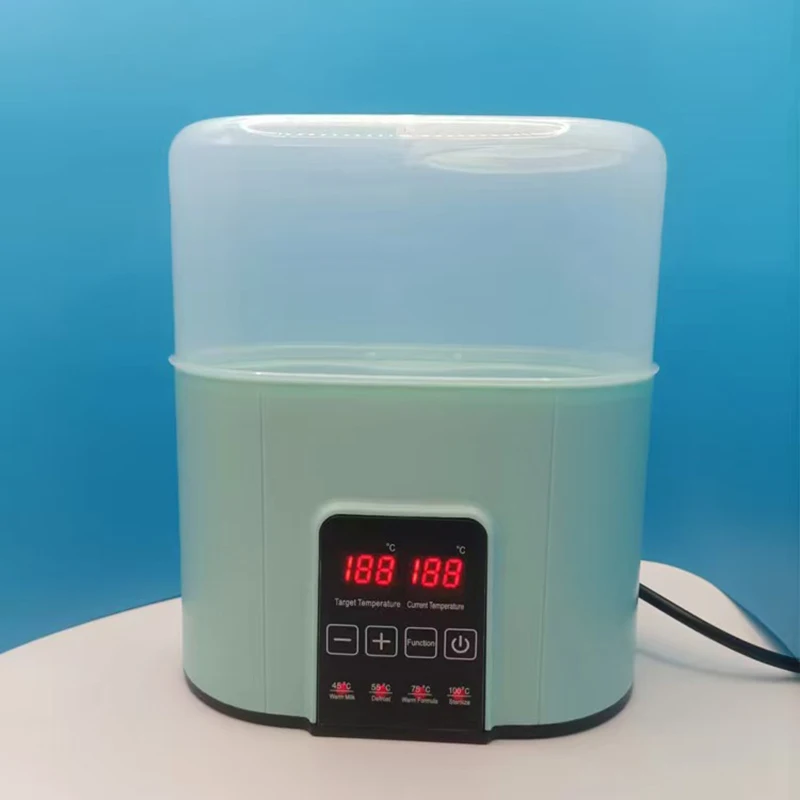 Aquecedor e Esterilizador de Mamadeiras 2 em 1, Automático e Inteligente com Temperatura Constante. MDUG (verde 220v)