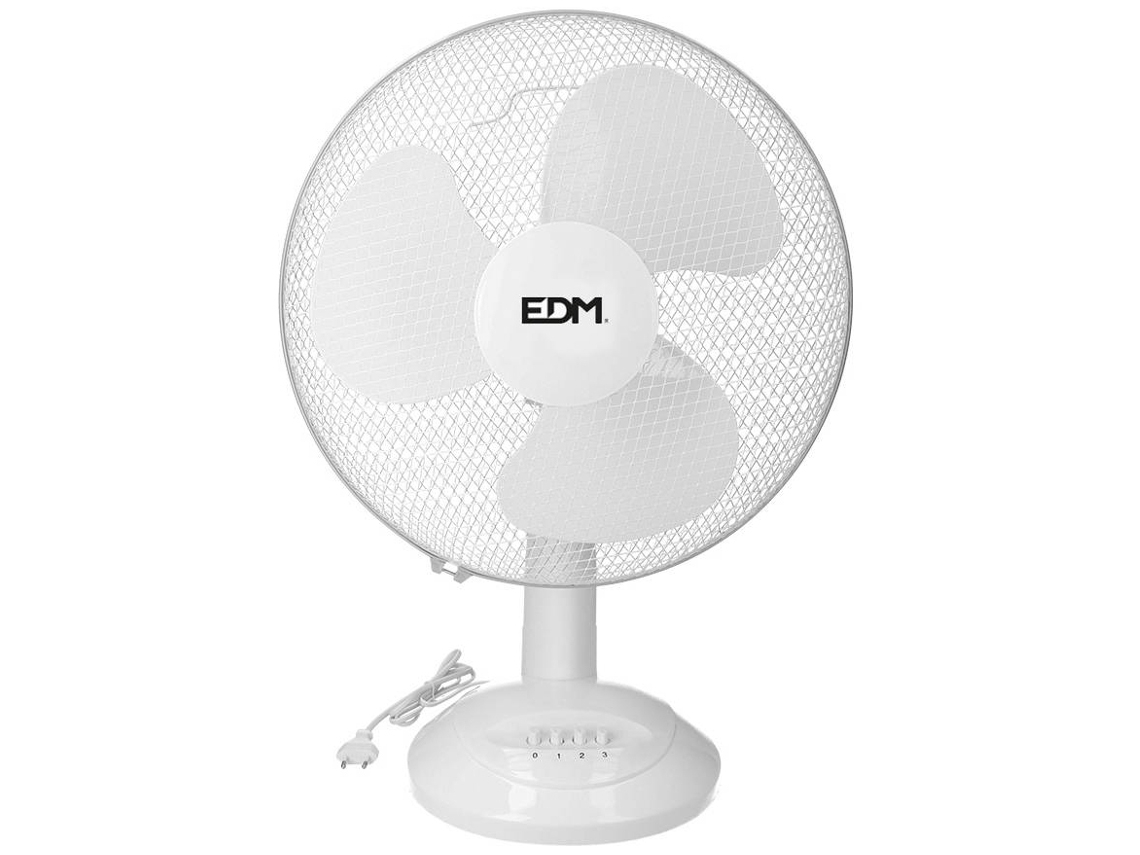 Ventoinha de Mesa EDM Branco 45W  40 Cm