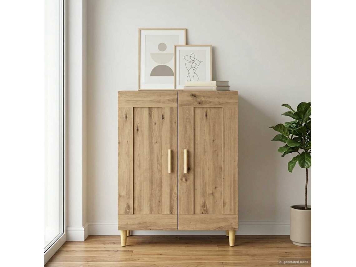 Vidaxl Buffet Carvalho Arttisan 69,5 X 34 X 90 Cm Derivados De Madeira