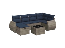 Garden Sofa Set, Garden Sofa Sets Vidaxl Cinzeto Rattan / Vime (n/a)