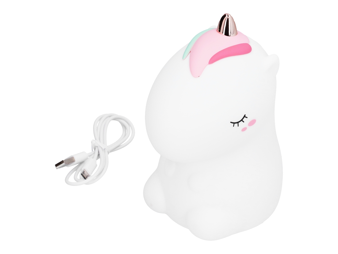 Luminária Noturna Animal Led com Carregamento Usb Silicone Muda de Cor para Quarto S/MARCA