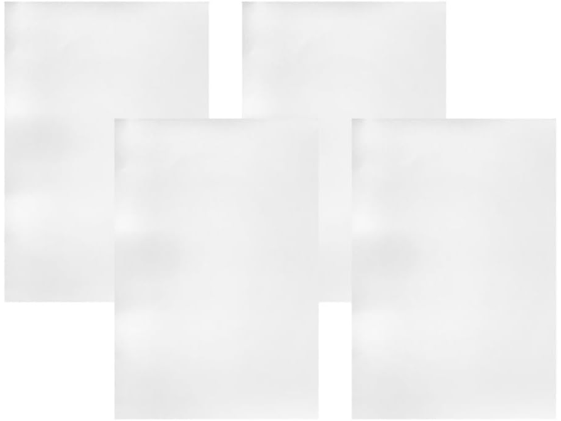 Conjunto De 4 Placas Retangulares Alumínio A4 Em Branco Para Gravação E Pintura, Alta Durabilidade, Cor Prata, Ideais