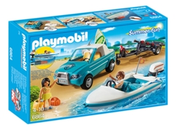 PLAYMOBIL Summer Fun:  Pick-Up de Surfista Com Barco (Idade mínima: 4)