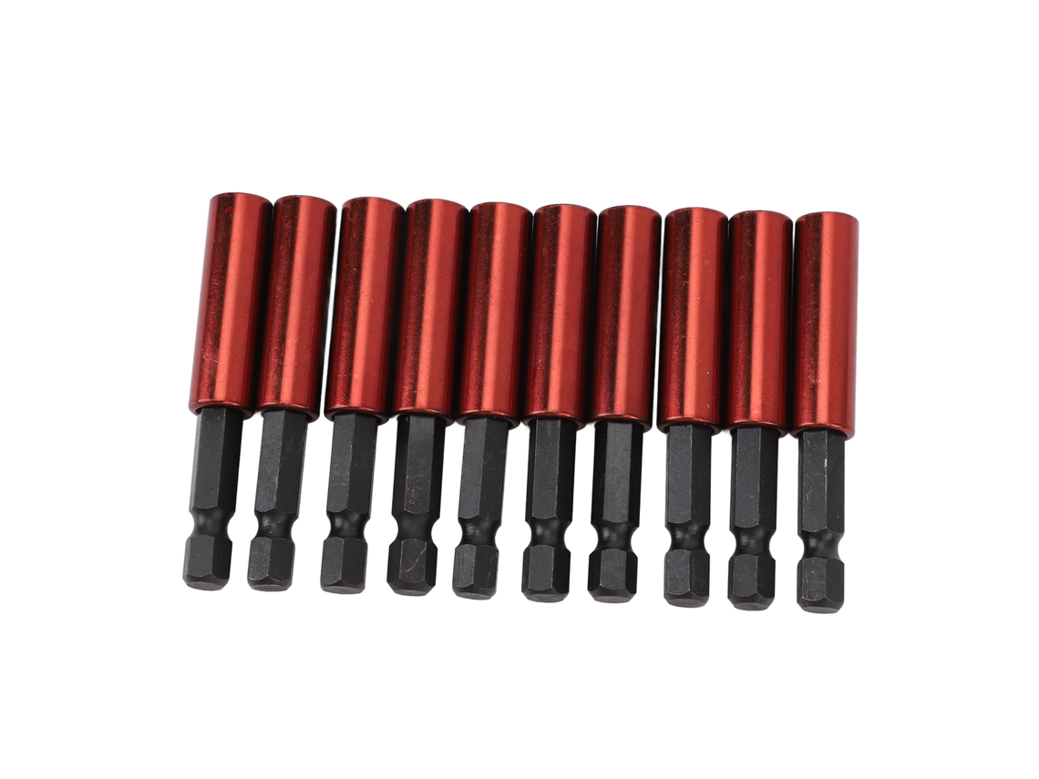 Conjunto De 10 Brocas De Parafuso Largas Com Portabrocas Magnético, Vara De Extensão Hexagonal De 1/4 Polegada, Comprimento 60mm