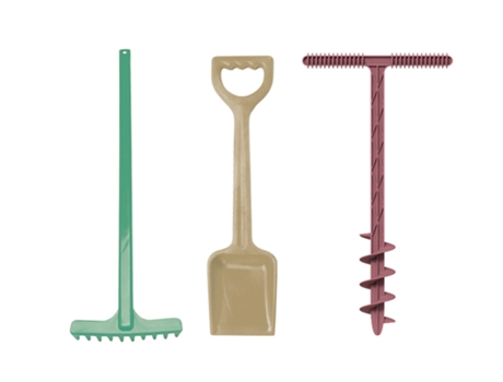 Blue Marine Toys Sand Drill Shovel And Rake Set DANTOY (Idade minima recomendada: 2 anos)