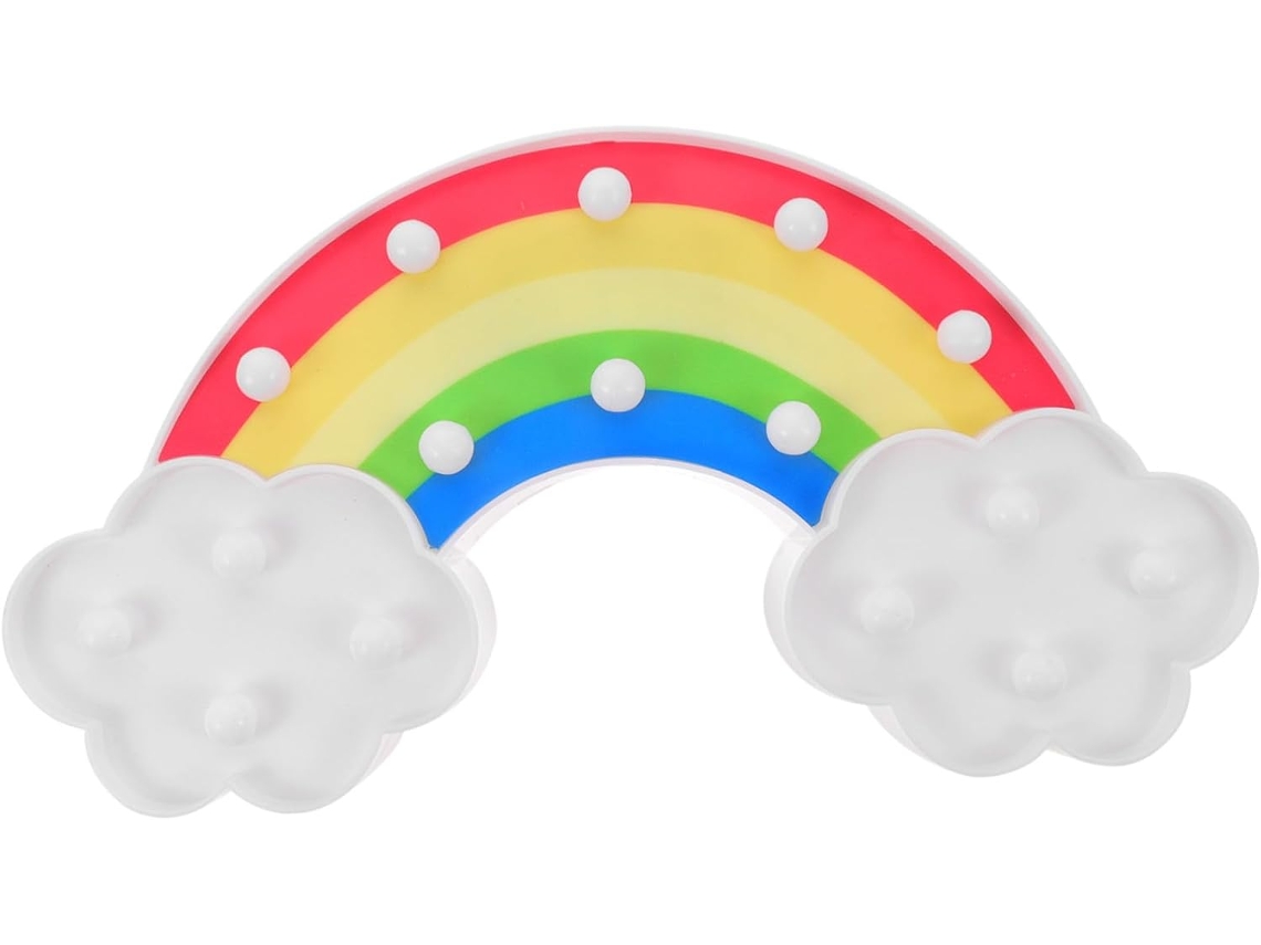 Luminária De Mesa Led Didiseaon Rainbow Para Quartos Meninos E Meninas
