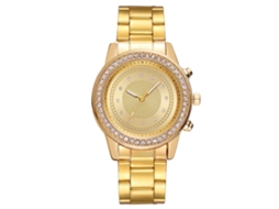 Relógio de Pulso Feminino Vansvar de Moda Casual Quartzo com Strass Ouro