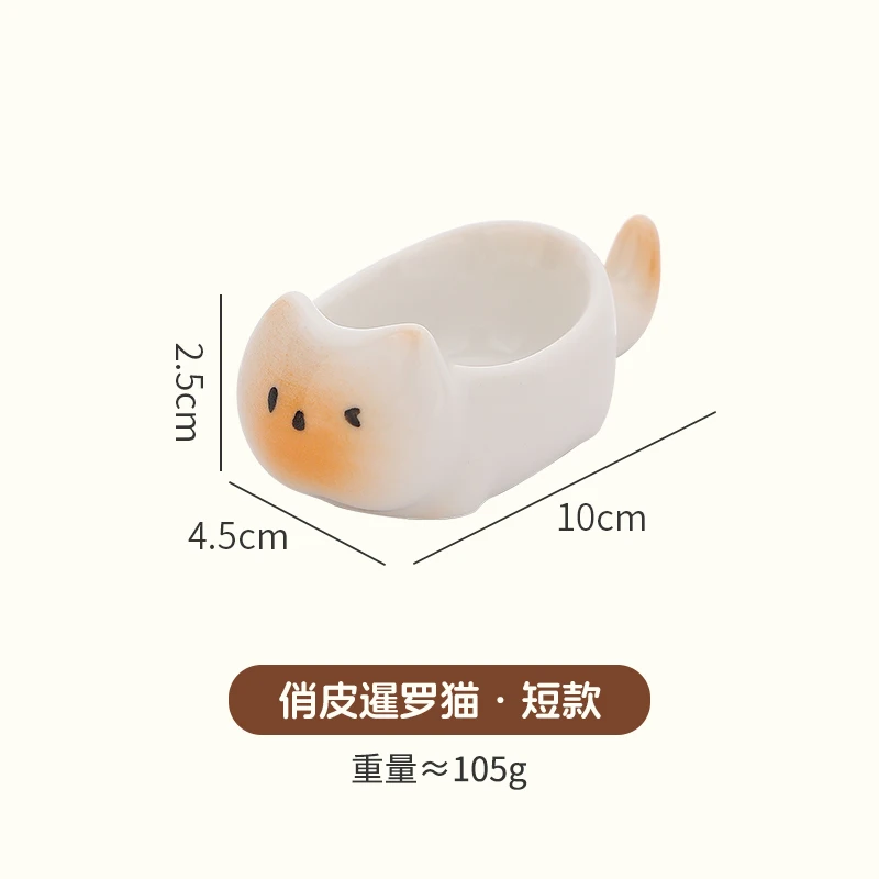(estilo B, 10 Cm) Mini Prato/travessa/utensílio De Mesa De Cerâmica Em Formato De Gato