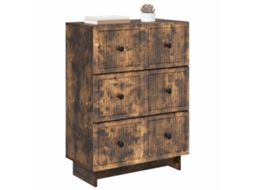 Gabinete de Gavetas Carvalho Fumado 66 X 34,5 X 90 Cm MAISON EXCLUSIVE