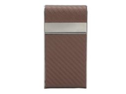 Caseira de Cigarro de Metal Slim Resistente À Água e Poeira para 20 Cigarros Finos Café S/MARCA