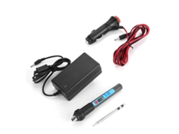 Plancha De Soldadura Elétrica Digital Ajustável De 12v Cc 40w Com Adaptador De Alimentação Veicular