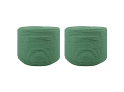 Vidaxl Cordão De Algodão 2 Unid. 2 Mm 100 M Verde 100% Algodão