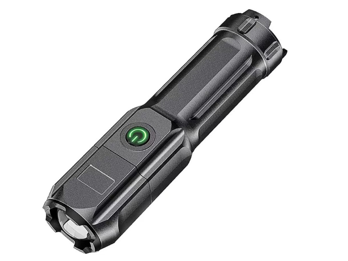 Elysve Lanterna Led, Recarregável, Preto
