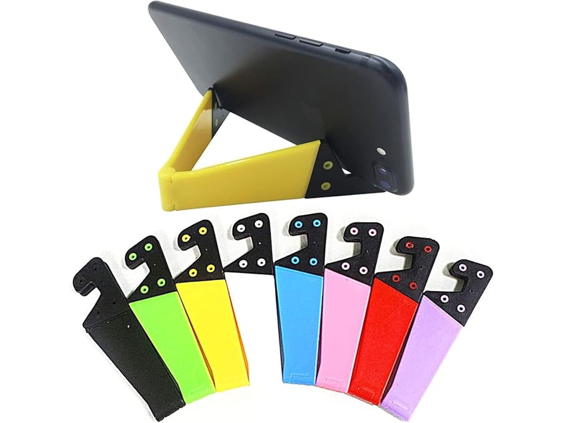 Suporte Portátil Para Celular De Mesa, Pacote Com 8 Unidades, Suporte Dobrável Para Celular, Suporte Universal Em Formato De V Atualizado Para Smartph