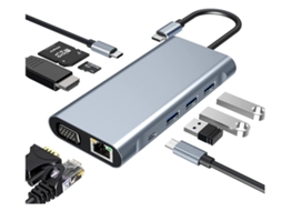 Hub Usb C, Hub Usb 3.0 Com 7 Portas | 1 Porta De Carregamento Inteligente | Expansão De Múltiplas Portas Usb Com Interruptores Individuais L